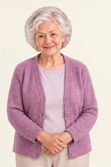 Illustrative portrait of an older resident
